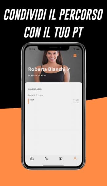 Condividi il percorso con il tuo PT